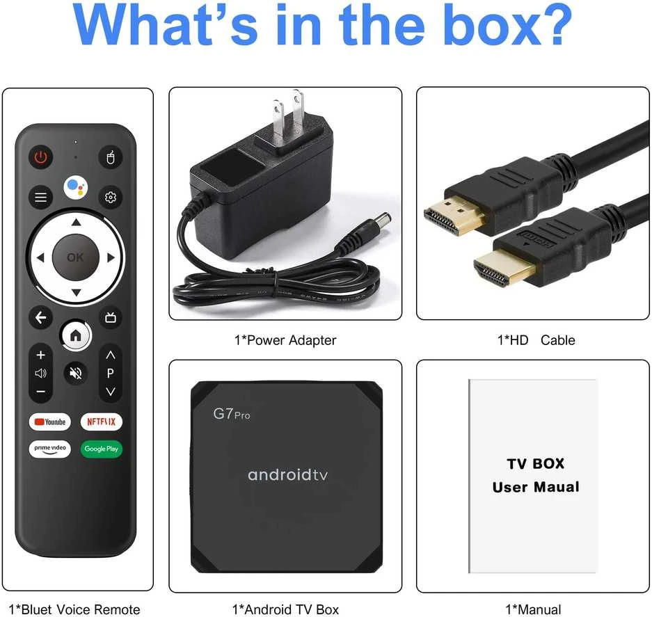 TV Priedėlis G7 max - Android 11.0- 4/64GB puikiai tinka Go3 ir SMART IPTV