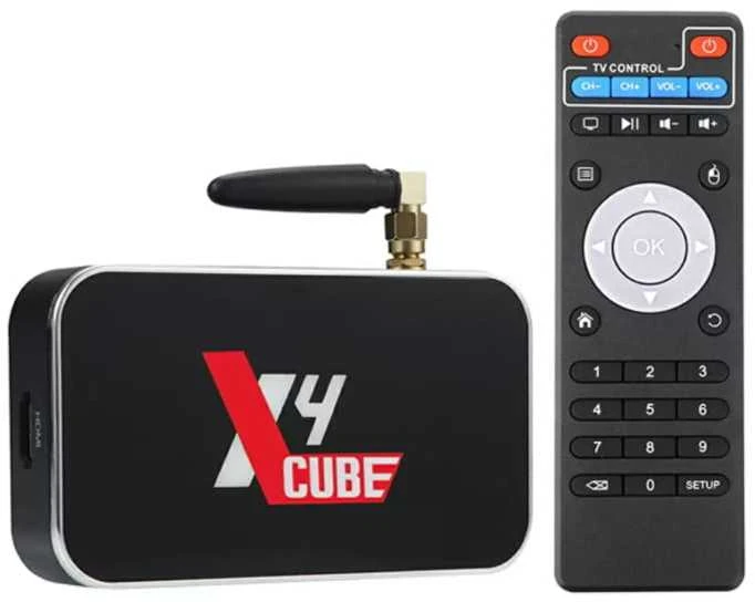 UGOOS X4 Cube TV priedėlis Android 11 Amlogic S905X4