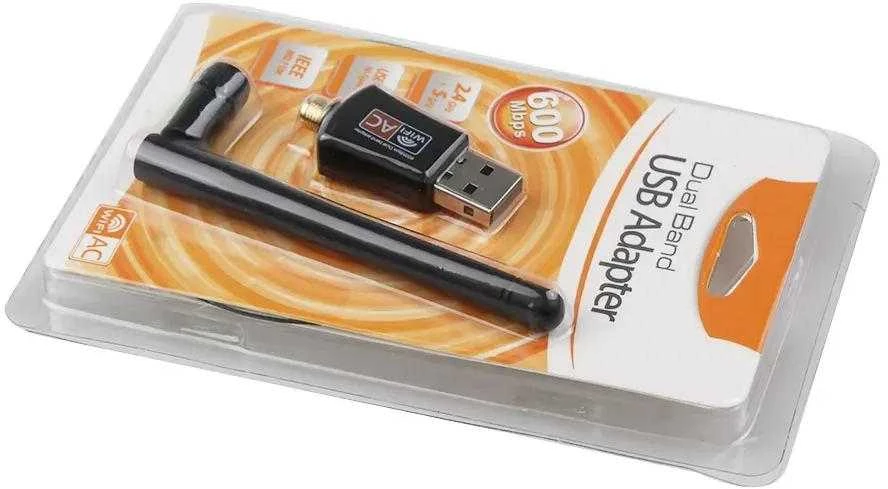 USB WiFi Dviejų dažnių 5 GHz 2,4 GHz 600 Mbps belaidžio tinklo plokštė