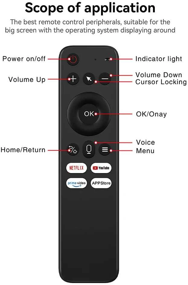 V9 Air Mouse 2.4G nuotolinio valdymo pultelis