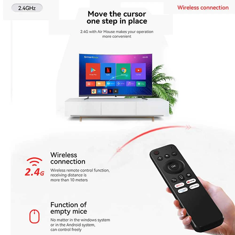 V9 Air Mouse 2.4G nuotolinio valdymo pultelis