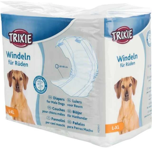 Trixie Sauskelnės šunų patinams L-XL, 1vnt. 60-80 cm