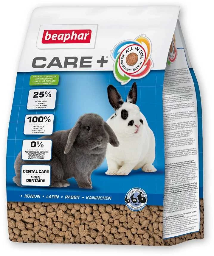 BEAPHAR Care+ Rabbit - triušių maistas - 1,5kg