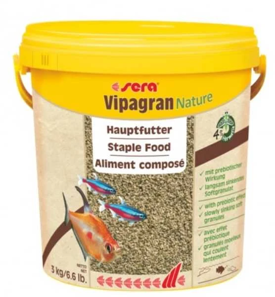 Sera Vipagran Nature* 3kg/10L, granulat - maistas podstawowy