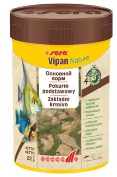 Sera Vipan Nature 100 ml žuvų pašaras bendriems akvariumams MR