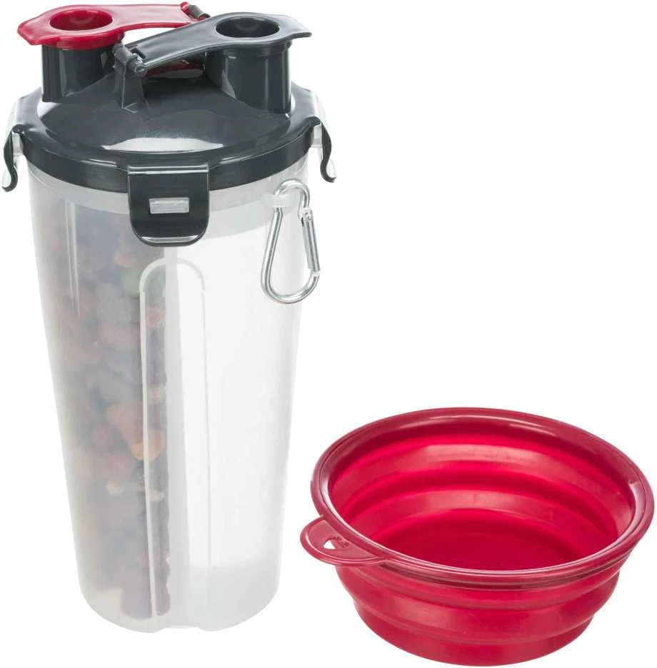 Trixie Maisto ir vandens indas, plastikinis, ø11 x 23 cm, 2 x 0,35 l