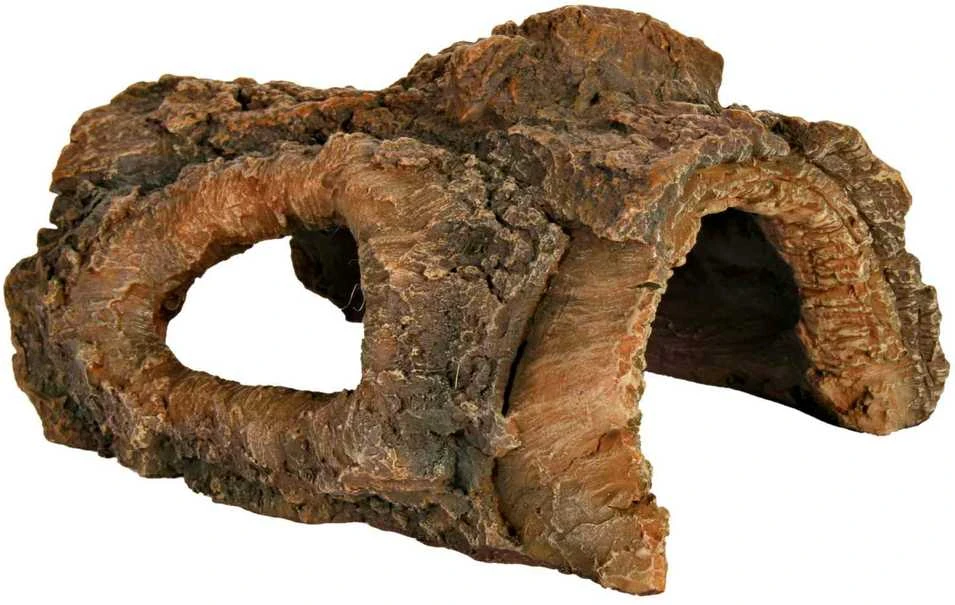 Akvariumo dekoracija medžio žievės tunelis 15cm