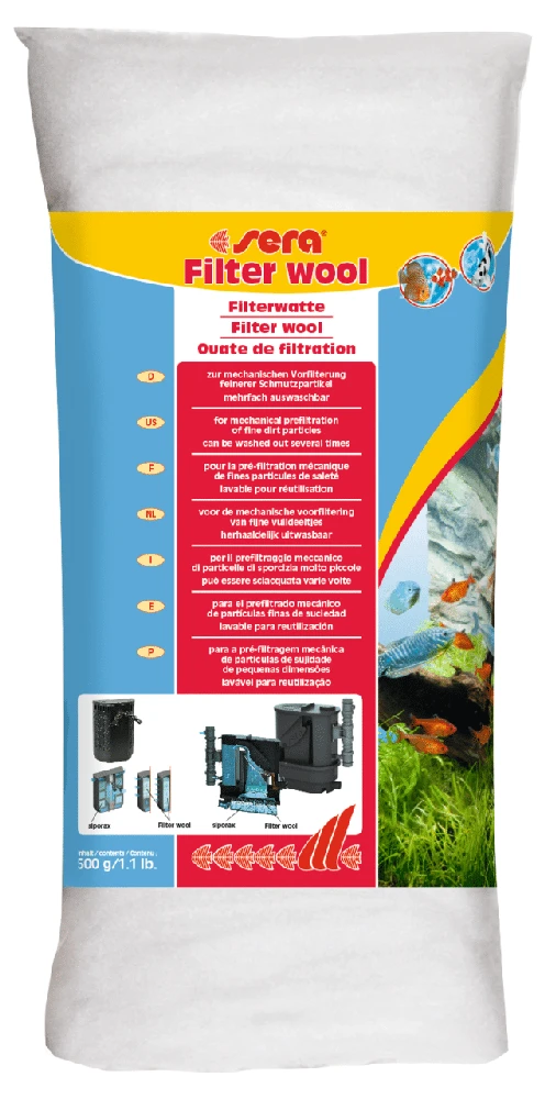 sera Filterwatte 500g filtras smulkiems nešvarumams