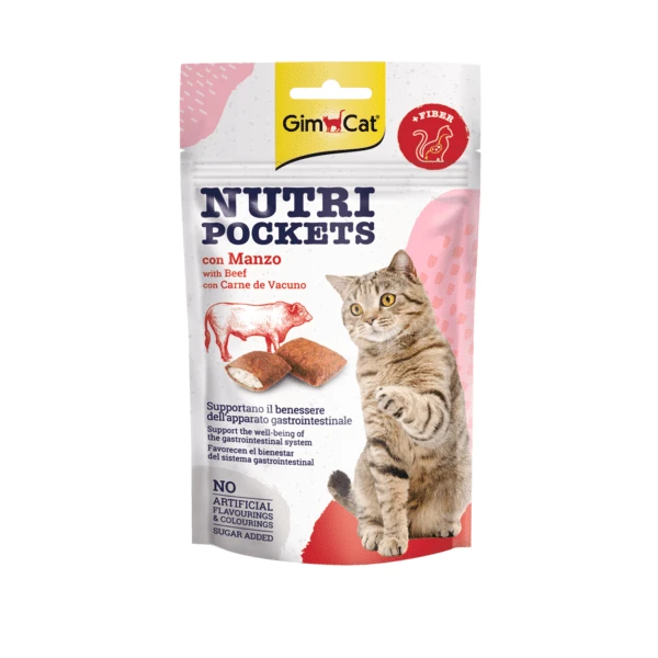 Gimborn GimCat Nutri Pockets with jautiena & Malt 60g