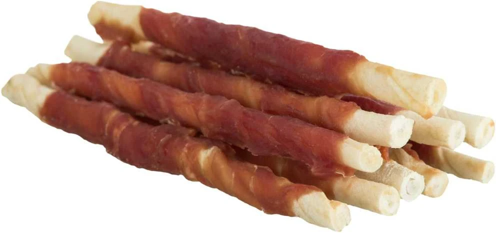TRIXIE Denta Fun skanėstai šunims, kramtomi antienos suktinukai 80 g