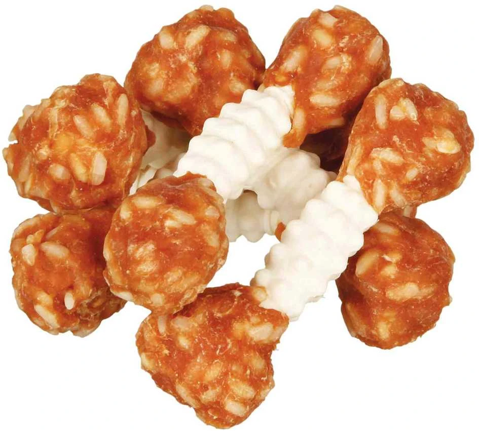 Trixie Denta Fun Chicken Chewing Hantelis, 100 g Skanėstas šuniui