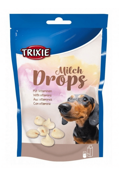 Trixie DROPSY MLECZNE 200G SASZETKA