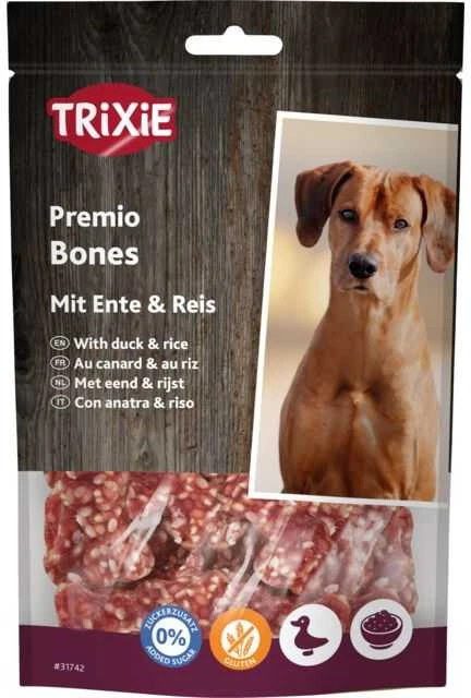 TRIXIE PREMIO Ryžių ir antienos kauliukai, 80 g