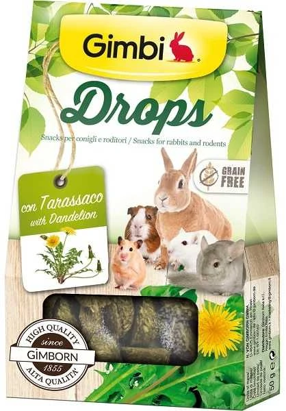 Gimborn GIMBI DROPS graužikams su kiaulpiene 50g