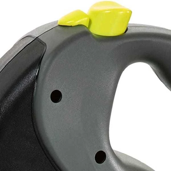 Flexi Giant Profesional Automatinis juostinis pavadėlis, 10 m / šunims iki 50kg / spalva: juoda ir pilka