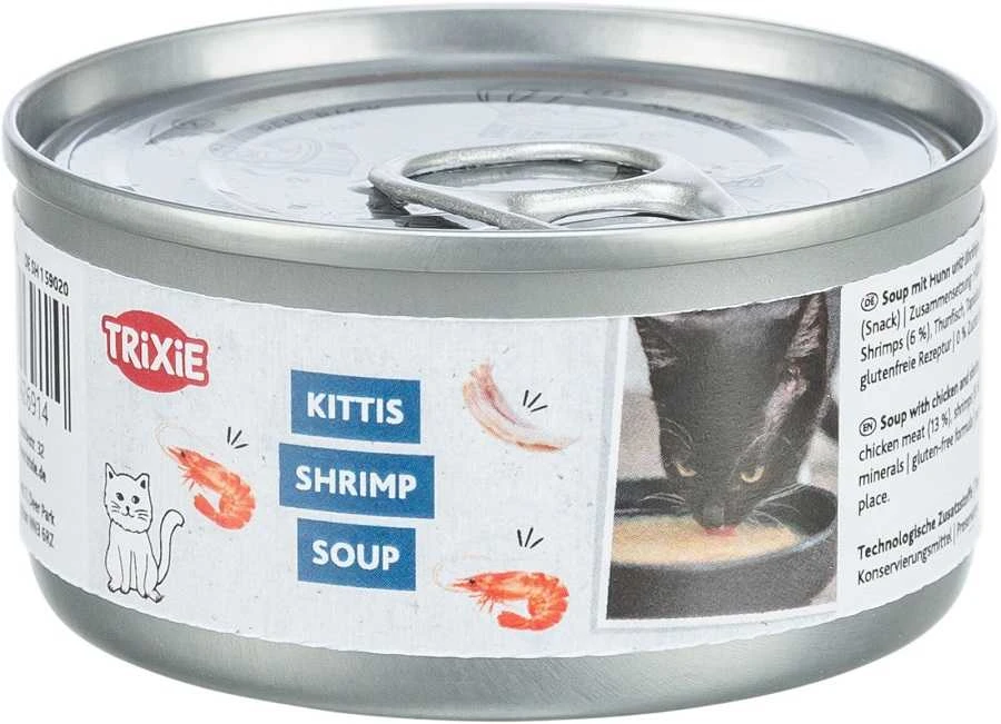 TRIXIE Sriuba katėms su vištiena ir krevetėmis, 80 g