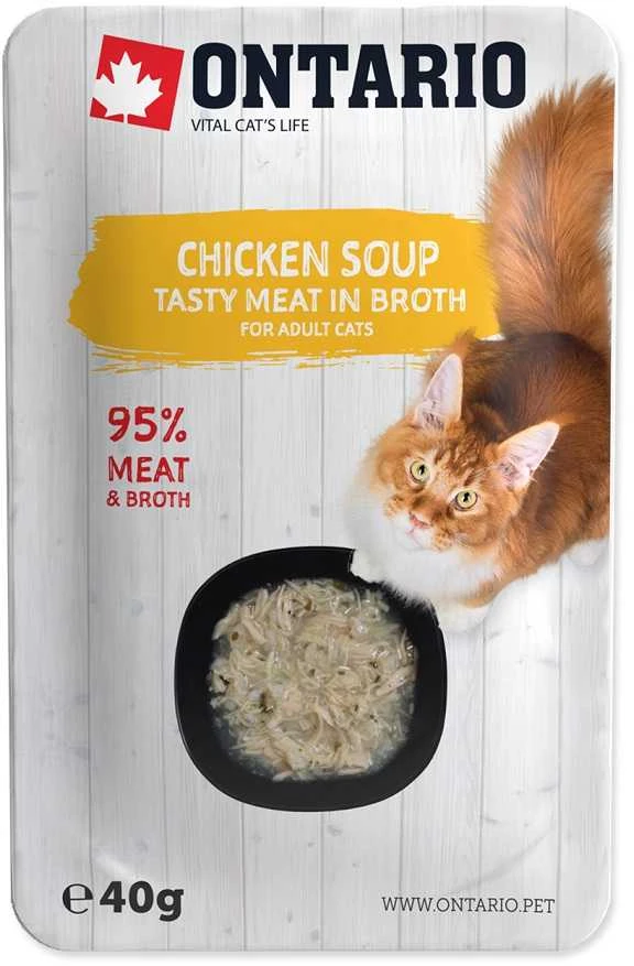 Ontario Cat Soup vištiena with vegetables 40g (Sriuba)