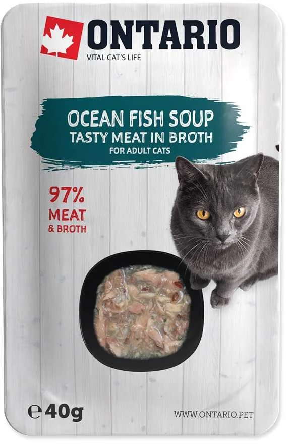 Ontario Cat Soup Ocean žuvis with vetebles 40g (Sriuba)