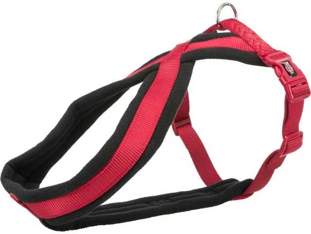 TRIXIE Premium touring petnešos, S-M 40-70cm/20mm, raudonos