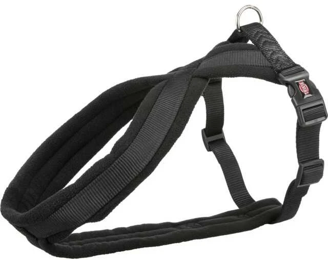 TRIXIE Premium touring petnešos, XS-S 30-55cm/15mm, juodos