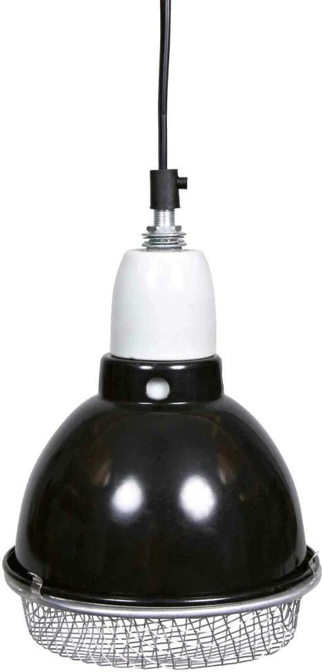 Trixie lempa su spaustuku, juoda su apsauginiu tinkleliu 21cm 250W
