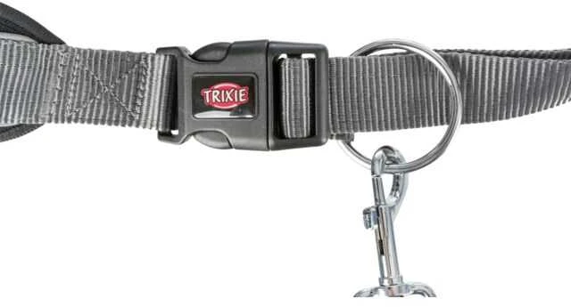 TRIXIE Juosmens diržas su pavadėliu, paminkštintas neoprenu, diržas 70-130 cm-9 cm