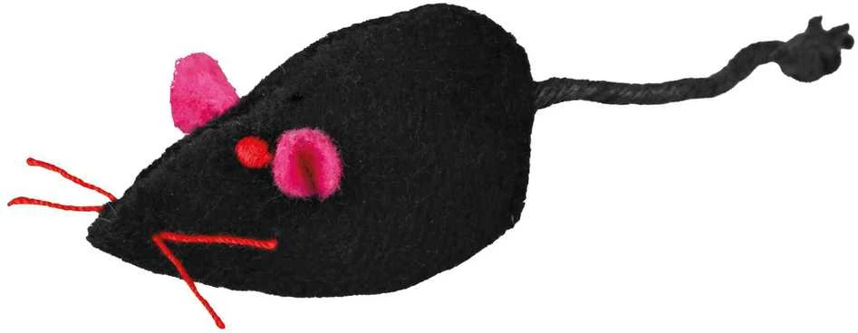 TRIXIE Pelė su skambučiu, pliušas, su kačių mėta, 5 cm