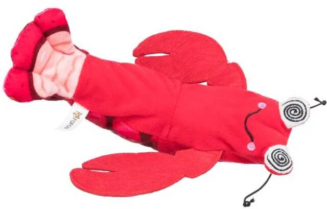 Trixie Žaislas Wriggle shrimp, žaislas, katei, raudona, 23 cm, su kocimiętką