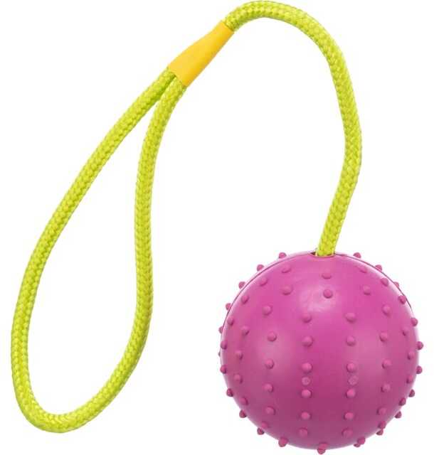 Trixie Žaislas Kamuolys guminis ant virvės 7cm/30cm