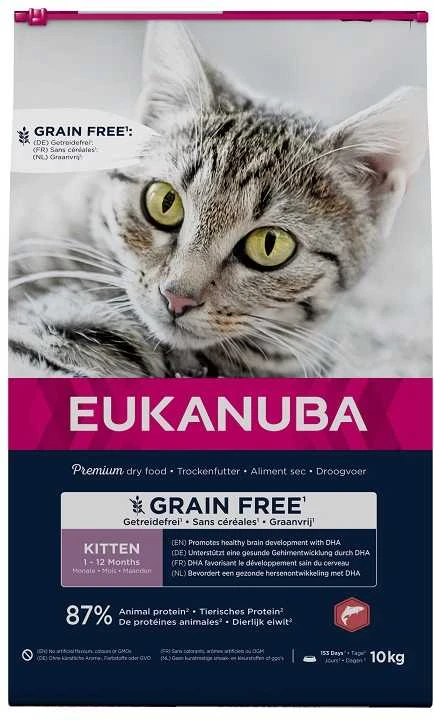 EUKANUBA begrūdis Kitten lašiša, 10 kg