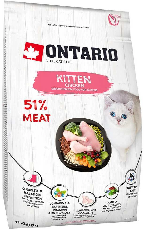 Ontario Kitten vištiena 0,4kg (Kačiukams su vištiena)