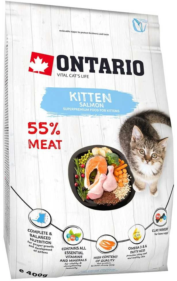 Ontario Kitten lašiša 0,4kg (Kačiukams su lašiša)