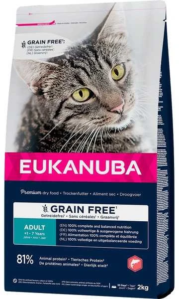 EUKANUBA Vėžlių suaugusių lašišų – sausas kačių maistas – 2kg