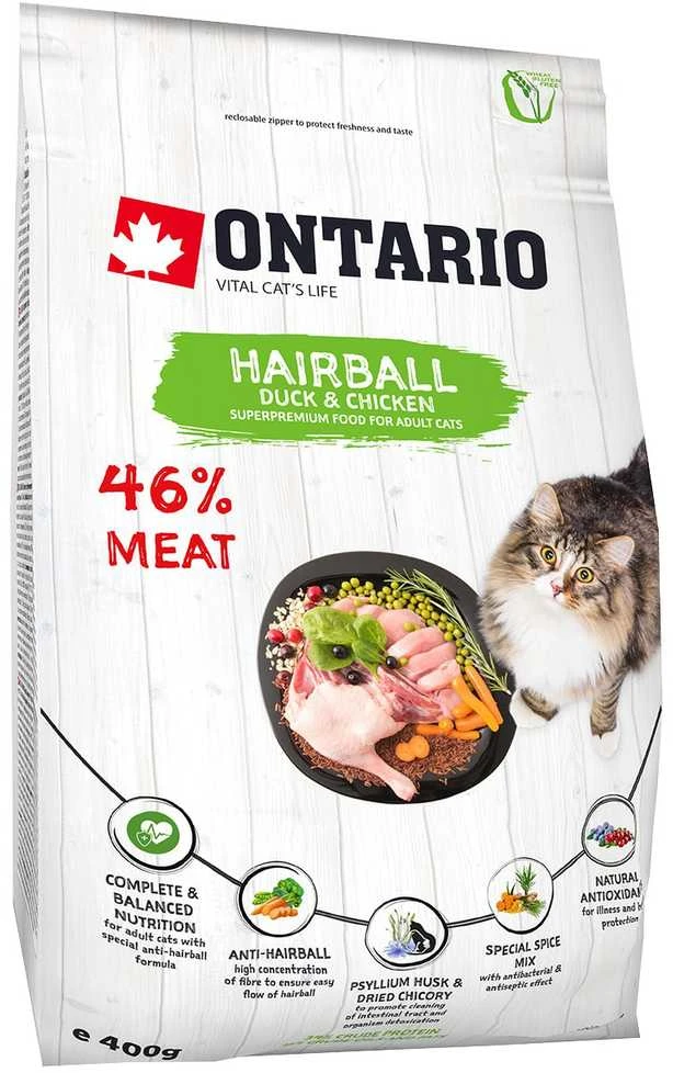 Ontario Cat Hairball 0,4kg (nuo plaukų kamuolių)