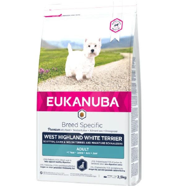 Eukanuba West Highland Terrier Adult (vištiena) 2,5kg