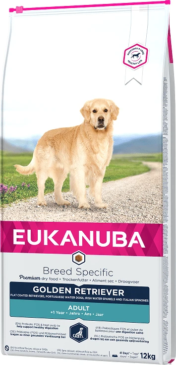 Eukanuba Adult Golden Retriever sausas maistas auksaplaukiams retriveriams 12kg