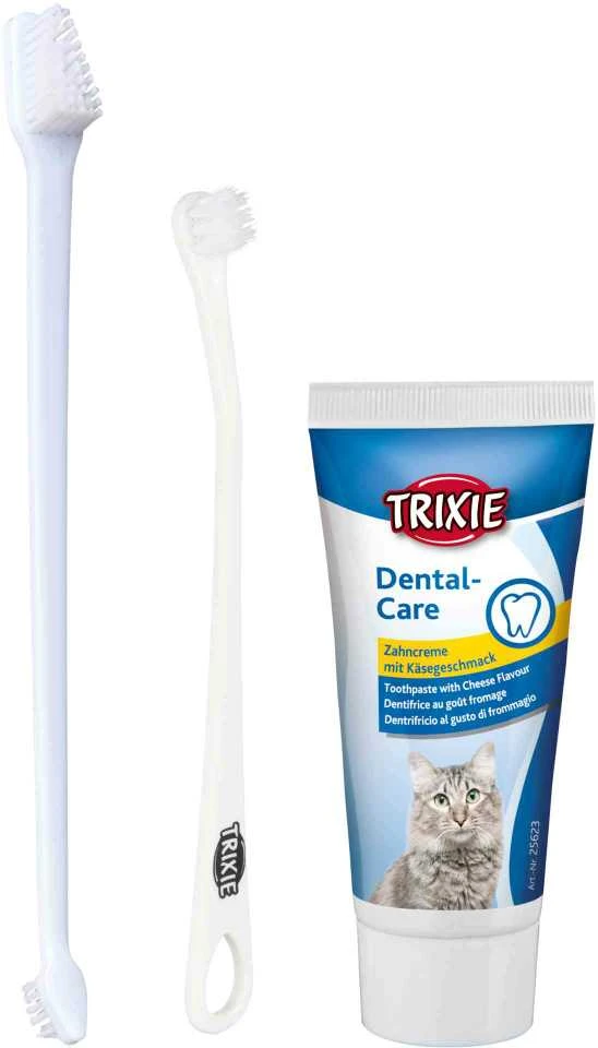 TRIXIE Rinkinys dantų higienai KATĖMS, 50 g