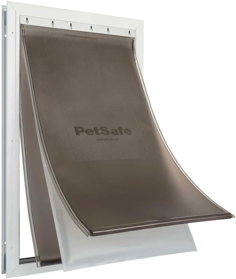 „PetSafe“ Extreme Weather aliuminio durys augintiniams – XL karščiui izoliuojantis sustiprintas metalinis įėjimas