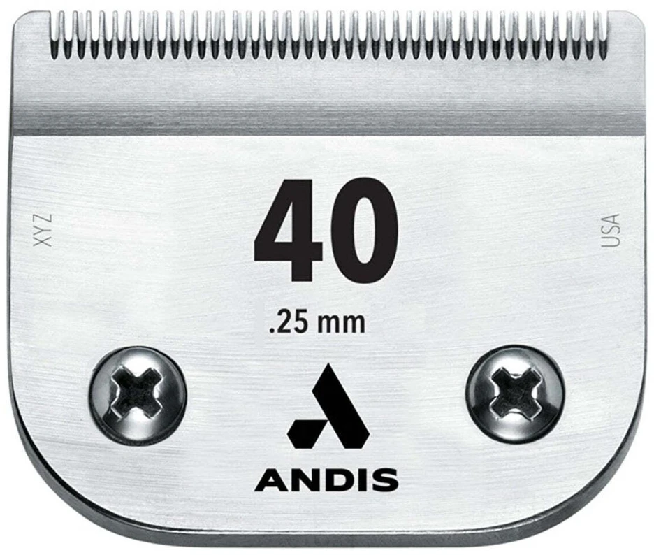 Andis UltraEdge No. 40 chirurginis ašmenys – 0.25mm tikslus plienas, ilgaamžė pjovimo briauna
