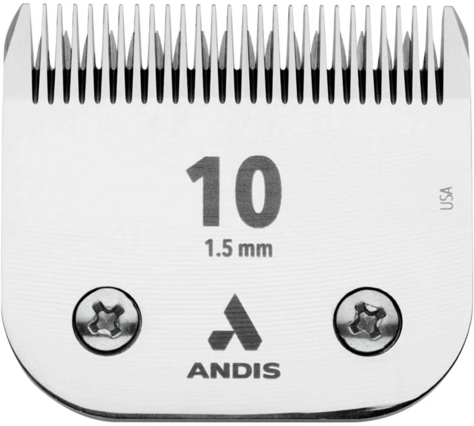 Andis UltraEdge Nr. 10 kirpimo ašmenys – 1,5 mm tikslumo plienas, patvarus kraštas