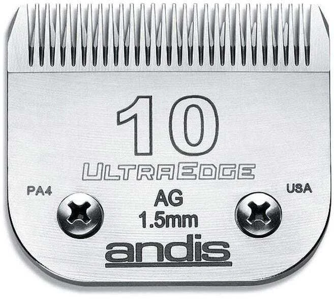 Andis UltraEdge Nr. 10 kirpimo ašmenys – 1,5 mm tikslumo plienas, patvarus kraštas