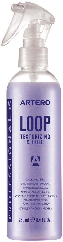 Artero Loop Texturizing & Hold Purškiklis – lengvas modeliuojamasis purškiklis garbanotiems ir banguotiems kailiams, 250 ml