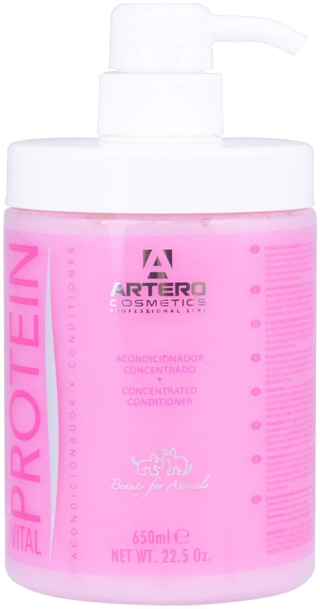 Artero Protein Vital kondicionierius – šilko baltymai, 650 ml, stiprina ir suteikia blizgesio kailiui – ARTERO