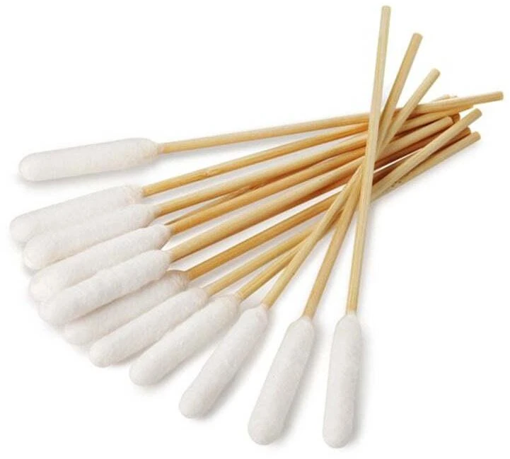 BambooStick S/M Ausų Valymo Lazdelės – Švelnūs Medvilniniai Antgaliai, 50 vnt. mažoms veislėms