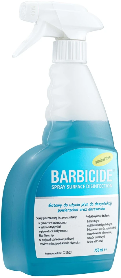 Barbicide Beapakis Dezinfekcinis Skystis – Daugiafunkcinė Greitai Veikianti, 750ml