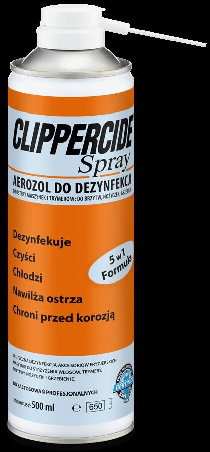 Barbicide Clippercide 5-in-1 ašmenų purškalas – valo, dezinfekuoja, sutepa ir apsaugo, 500ml