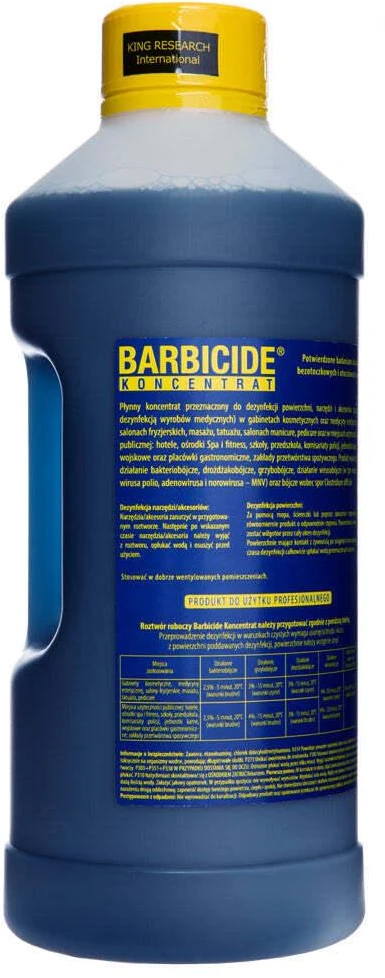Barbicide koncentruotas dezinfekavimo skystis – 2L Galingas tirpalas kirpimo įrankiams ir aksesuarams