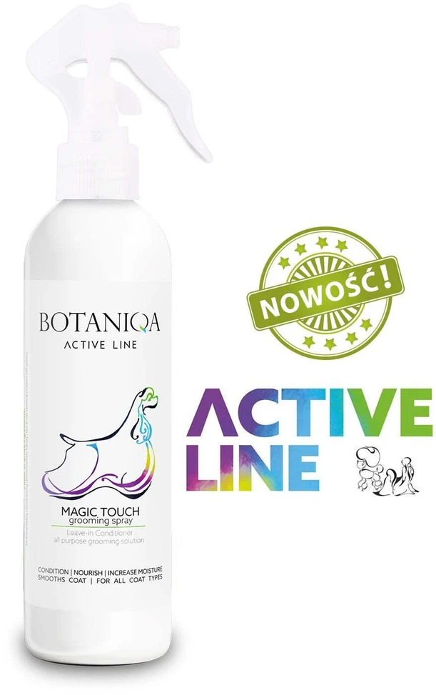 Botaniqa Active Line Magic Touch Grooming purškiklis 250ml – Drėkinamoji ir maitinamoji kailio priežiūros formulė