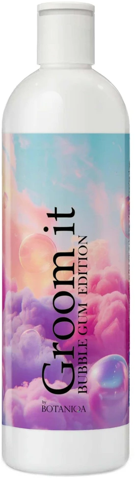 Botaniqa Groom It Šampūnas Bubble Gum – Švelni valymo formulė su “Bubble Gum” kvapu, 473ml