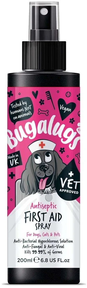 Bugalugs Antiseptinis Pirmosios Pagalbos Purškalas 200ml – Greitai Veikianti Odos Atgaivinimo ir Valymo Formle